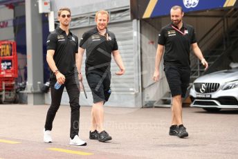 World © Octane Photographic Ltd. Formula 1 – Monaco GP. Track Walk. Rich Energy Haas F1 Team VF19 – Romain Grosjean. Monte-Carlo, Monaco. Wednesday 22nd May 2019.