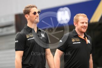 World © Octane Photographic Ltd. Formula 1 – Monaco GP. Track Walk. Rich Energy Haas F1 Team VF19 – Romain Grosjean. Monte-Carlo, Monaco. Wednesday 22nd May 2019.