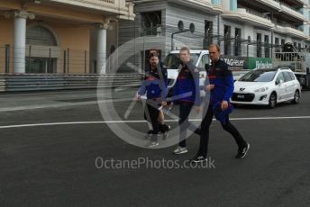 World © Octane Photographic Ltd. Formula 1 – Monaco GP. Track Walk. Scuderia Toro Rosso STR14 – Alexander Albon. Monte-Carlo, Monaco. Wednesday 22nd May 2019.