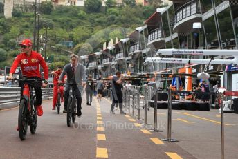 World © Octane Photographic Ltd. Formula 1 – Monaco GP. Track Walk. Scuderia Ferrari SF90 – Charles Leclerc. Monte-Carlo, Monaco. Wednesday 22nd May 2019.