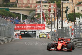 World © Octane Photographic Ltd. Formula 1 – Monaco GP. Practice 1. Scuderia Ferrari SF90 – Sebastian Vettel. Monte-Carlo, Monaco. Thursday 23rd May 2019.