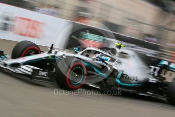 World © Octane Photographic Ltd. Formula 1 – Monaco GP. Practice 1. Mercedes AMG Petronas Motorsport AMG F1 W10 EQ Power+ - Valtteri Bottas. Monte-Carlo, Monaco. Thursday 23rd May 2019.