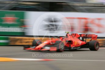 World © Octane Photographic Ltd. Formula 1 – Monaco GP. Practice 1. Scuderia Ferrari SF90 – Charles Leclerc. Monte-Carlo, Monaco. Thursday 23rd May 2019.