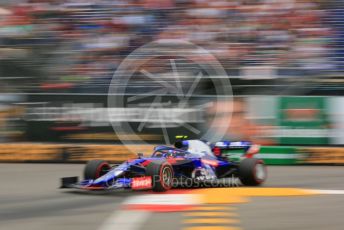 World © Octane Photographic Ltd. Formula 1 – Monaco GP. Practice 1. Scuderia Toro Rosso STR14 – Alexander Albon. Monte-Carlo, Monaco. Thursday 23rd May 2019.