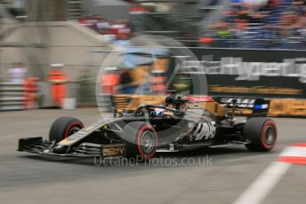 World © Octane Photographic Ltd. Formula 1 – Monaco GP. Practice 1. Rich Energy Haas F1 Team VF19 – Romain Grosjean. Monte-Carlo, Monaco. Thursday 23rd May 2019.