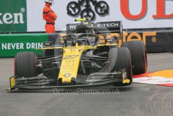 World © Octane Photographic Ltd. Formula 1 – Monaco GP. Practice 1. Renault Sport F1 Team RS19 – Nico Hulkenberg. Monte-Carlo, Monaco. Thursday 23rd May 2019.