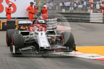 World © Octane Photographic Ltd. Formula 1 – Monaco GP. Practice 1. Alfa Romeo Racing C38 – Kimi Raikkonen. Monte-Carlo, Monaco. Thursday 23rd May 2019.