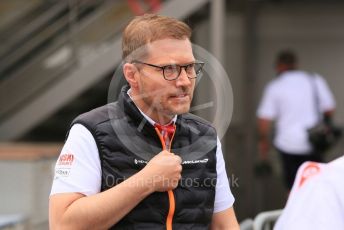 World © Octane Photographic Ltd. Formula 1 - Monaco GP. Practice 1. Andreas Seidl, Team Principle at McLaren. Monte-Carlo, Monaco. Thursday 23rd May 2019.