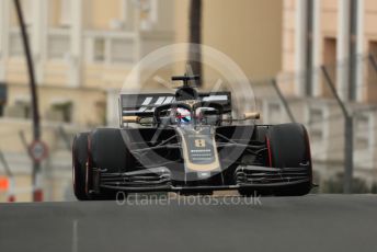 World © Octane Photographic Ltd. Formula 1 – Monaco GP. Practice 1. Rich Energy Haas F1 Team VF19 – Romain Grosjean. Monte-Carlo, Monaco. Thursday 23rd May 2019.