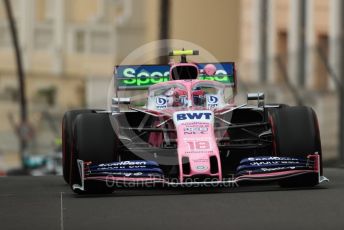 World © Octane Photographic Ltd. Formula 1 – Monaco GP. Practice 1. SportPesa Racing Point RP19 – Lance Stroll. Monte-Carlo, Monaco. Thursday 23rd May 2019.