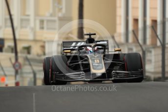 World © Octane Photographic Ltd. Formula 1 – Monaco GP. Practice 1. Rich Energy Haas F1 Team VF19 – Romain Grosjean. Monte-Carlo, Monaco. Thursday 23rd May 2019.