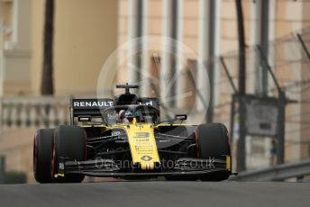 World © Octane Photographic Ltd. Formula 1 – Monaco GP. Practice 1. Renault Sport F1 Team RS19 – Daniel Ricciardo. Monte-Carlo, Monaco. Thursday 23rd May 2019.