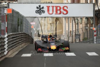 World © Octane Photographic Ltd. Formula 1 – Monaco GP. Practice 1. Aston Martin Red Bull Racing RB15 – Pierre Gasly. Monte-Carlo, Monaco. Thursday 23rd May 2019.