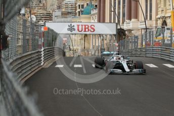World © Octane Photographic Ltd. Formula 1 – Monaco GP. Practice 1. Mercedes AMG Petronas Motorsport AMG F1 W10 EQ Power+ - Lewis Hamilton. Monte-Carlo, Monaco. Thursday 23rd May 2019.
