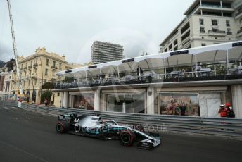 World © Octane Photographic Ltd. Formula 1 – Monaco GP. Practice 1. Mercedes AMG Petronas Motorsport AMG F1 W10 EQ Power+ - Lewis Hamilton. Monte-Carlo, Monaco. Thursday 23rd May 2019.