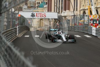 World © Octane Photographic Ltd. Formula 1 – Monaco GP. Practice 1. Mercedes AMG Petronas Motorsport AMG F1 W10 EQ Power+ - Lewis Hamilton. Monte-Carlo, Monaco. Thursday 23rd May 2019.