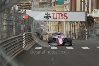 World © Octane Photographic Ltd. Formula 1 – Monaco GP. Practice 1. SportPesa Racing Point RP19 – Lance Stroll. Monte-Carlo, Monaco. Thursday 23rd May 2019.