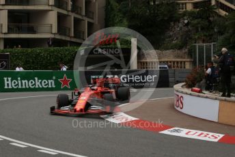 World © Octane Photographic Ltd. Formula 1 – Monaco GP. Practice 1. Scuderia Ferrari SF90 – Sebastian Vettel. Monte-Carlo, Monaco. Thursday 23rd May 2019.