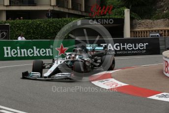 World © Octane Photographic Ltd. Formula 1 – Monaco GP. Practice 1. Mercedes AMG Petronas Motorsport AMG F1 W10 EQ Power+ - Lewis Hamilton. Monte-Carlo, Monaco. Thursday 23rd May 2019.