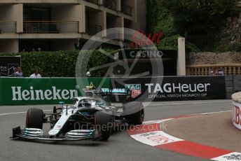 World © Octane Photographic Ltd. Formula 1 – Monaco GP. Practice 1. Mercedes AMG Petronas Motorsport AMG F1 W10 EQ Power+ - Valtteri Bottas. Monte-Carlo, Monaco. Thursday 23rd May 2019.