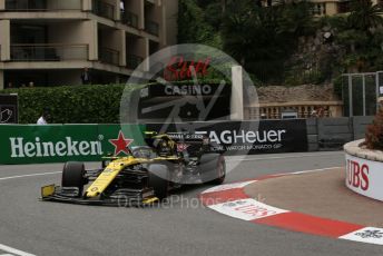 World © Octane Photographic Ltd. Formula 1 – Monaco GP. Practice 1. Renault Sport F1 Team RS19 – Nico Hulkenberg. Monte-Carlo, Monaco. Thursday 23rd May 2019.