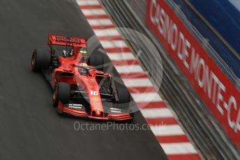 World © Octane Photographic Ltd. Formula 1 – Monaco GP. Practice 1. Scuderia Ferrari SF90 – Charles Leclerc. Monte-Carlo, Monaco. Thursday 23rd May 2019.