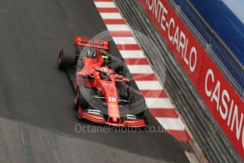 World © Octane Photographic Ltd. Formula 1 – Monaco GP. Practice 1. Scuderia Ferrari SF90 – Charles Leclerc. Monte-Carlo, Monaco. Thursday 23rd May 2019.