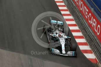 World © Octane Photographic Ltd. Formula 1 – Monaco GP. Practice 1. Mercedes AMG Petronas Motorsport AMG F1 W10 EQ Power+ - Lewis Hamilton. Monte-Carlo, Monaco. Thursday 23rd May 2019.