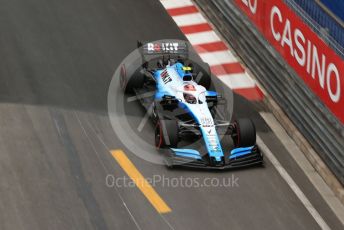 World © Octane Photographic Ltd. Formula 1 – Monaco GP. Practice 1. ROKiT Williams Racing FW42 – Robert Kubica. Monte-Carlo, Monaco. Thursday 23rd May 2019.