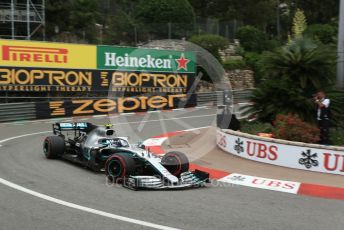 World © Octane Photographic Ltd. Formula 1 – Monaco GP. Practice 1. Mercedes AMG Petronas Motorsport AMG F1 W10 EQ Power+ - Valtteri Bottas. Monte-Carlo, Monaco. Thursday 23rd May 2019.