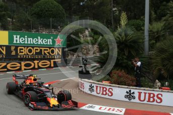 World © Octane Photographic Ltd. Formula 1 – Monaco GP. Practice 1. Aston Martin Red Bull Racing RB15 – Pierre Gasly. Monte-Carlo, Monaco. Thursday 23rd May 2019.