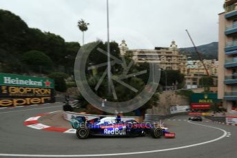 World © Octane Photographic Ltd. Formula 1 – Monaco GP. Practice 1. Scuderia Toro Rosso STR14 – Daniil Kvyat. Monte-Carlo, Monaco. Thursday 23rd May 2019.