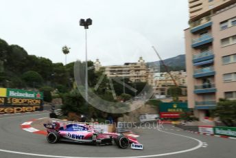 World © Octane Photographic Ltd. Formula 1 – Monaco GP. Practice 1. SportPesa Racing Point RP19 – Lance Stroll. Monte-Carlo, Monaco. Thursday 23rd May 2019.