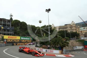 World © Octane Photographic Ltd. Formula 1 – Monaco GP. Practice 1. Scuderia Ferrari SF90 – Sebastian Vettel. Monte-Carlo, Monaco. Thursday 23rd May 2019.