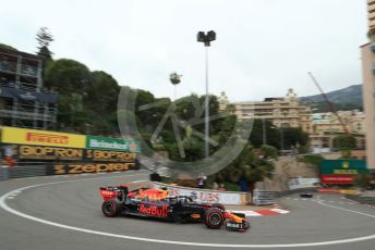 World © Octane Photographic Ltd. Formula 1 – Monaco GP. Practice 1. Aston Martin Red Bull Racing RB15 – Max Verstappen. Monte-Carlo, Monaco. Thursday 23rd May 2019.