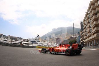 World © Octane Photographic Ltd. Formula 1 – Monaco GP. Practice 2. Scuderia Ferrari SF90 – Sebastian Vettel. Monte-Carlo, Monaco. Thursday 23rd May 2019.