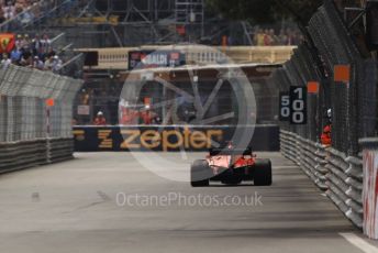 World © Octane Photographic Ltd. Formula 1 – Monaco GP. Practice 2. Scuderia Ferrari SF90 – Sebastian Vettel. Monte-Carlo, Monaco. Thursday 23rd May 2019.