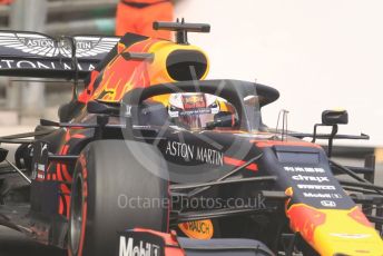 World © Octane Photographic Ltd. Formula 1 – Monaco GP. Practice 2. Aston Martin Red Bull Racing RB15 – Max Verstappen. Monte-Carlo, Monaco. Thursday 23rd May 2019.