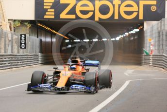 World © Octane Photographic Ltd. Formula 1 – Monaco GP. Practice 2. McLaren MCL34 – Carlos Sainz. Monte-Carlo, Monaco. Thursday 23rd May 2019.