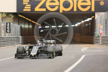 World © Octane Photographic Ltd. Formula 1 – Monaco GP. Practice 2. Rich Energy Haas F1 Team VF19 – Romain Grosjean. Monte-Carlo, Monaco. Thursday 23rd May 2019.