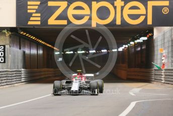 World © Octane Photographic Ltd. Formula 1 – Monaco GP. Practice 2. Alfa Romeo Racing C38 – Antonio Giovinazzi. Monte-Carlo, Monaco. Thursday 23rd May 2019.