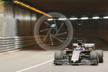 World © Octane Photographic Ltd. Formula 1 – Monaco GP. Practice 2. Rich Energy Haas F1 Team VF19 – Romain Grosjean. Monte-Carlo, Monaco. Thursday 23rd May 2019.