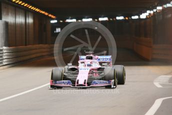 World © Octane Photographic Ltd. Formula 1 – Monaco GP. Practice 2. SportPesa Racing Point RP19 - Sergio Perez. Monte-Carlo, Monaco. Thursday 23rd May 2019.