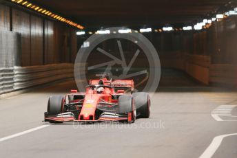 World © Octane Photographic Ltd. Formula 1 – Monaco GP. Practice 2. Scuderia Ferrari SF90 – Sebastian Vettel. Monte-Carlo, Monaco. Thursday 23rd May 2019.