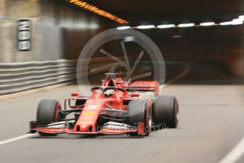 World © Octane Photographic Ltd. Formula 1 – Monaco GP. Practice 2. Scuderia Ferrari SF90 – Sebastian Vettel. Monte-Carlo, Monaco. Thursday 23rd May 2019.