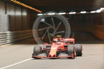 World © Octane Photographic Ltd. Formula 1 – Monaco GP. Practice 2. Scuderia Ferrari SF90 – Charles Leclerc. Monte-Carlo, Monaco. Thursday 23rd May 2019.