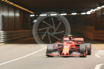 World © Octane Photographic Ltd. Formula 1 – Monaco GP. Practice 2. Scuderia Ferrari SF90 – Charles Leclerc. Monte-Carlo, Monaco. Thursday 23rd May 2019.