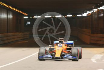 World © Octane Photographic Ltd. Formula 1 – Monaco GP. Practice 2. McLaren MCL34 – Carlos Sainz. Monte-Carlo, Monaco. Thursday 23rd May 2019.