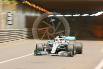 World © Octane Photographic Ltd. Formula 1 – Monaco GP. Practice 2. Mercedes AMG Petronas Motorsport AMG F1 W10 EQ Power+ - Lewis Hamilton. Monte-Carlo, Monaco. Thursday 23rd May 2019.