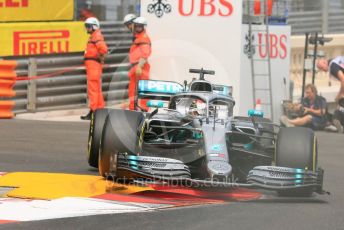 World © Octane Photographic Ltd. Formula 1 – Monaco GP. Practice 2. Mercedes AMG Petronas Motorsport AMG F1 W10 EQ Power+ - Lewis Hamilton. Monte-Carlo, Monaco. Thursday 23rd May 2019.